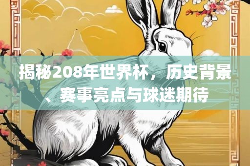 揭秘208年世界杯，历史背景、赛事亮点与球迷期待