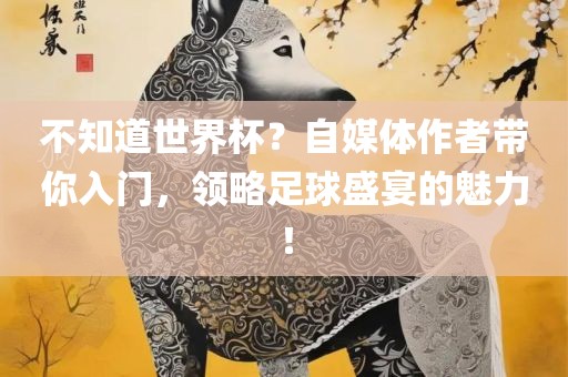 不知道世界杯？自媒体作者带你入门，领略足球盛宴的魅力！