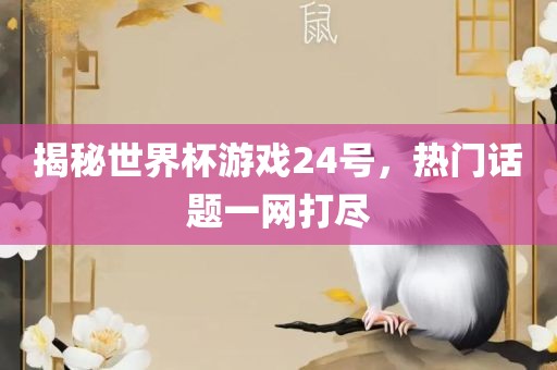 揭秘世界杯游戏24号，热门话题一网打尽