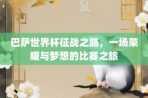巴萨世界杯征战之路，一场荣耀与梦想的比赛之旅