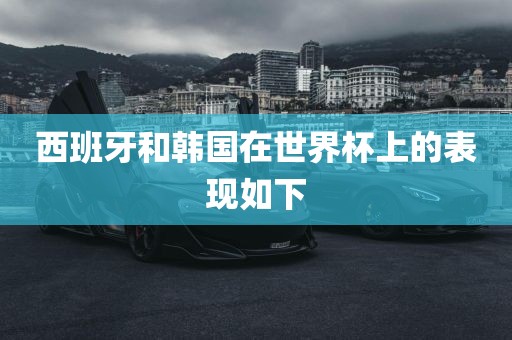 西班牙和韩国在世界杯上的表现如下