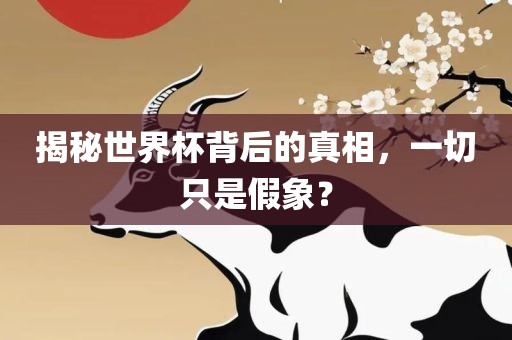 揭秘世界杯背后的真相，一切只是假象？