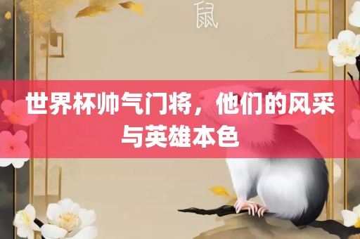 世界杯帅气门将，他们的风采与英雄本色