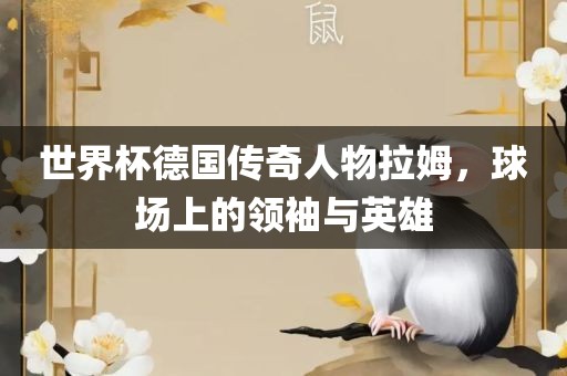 世界杯德国传奇人物拉姆，球场上的领袖与英雄