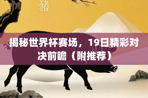 揭秘世界杯赛场，19日精彩对决前瞻（附推荐）