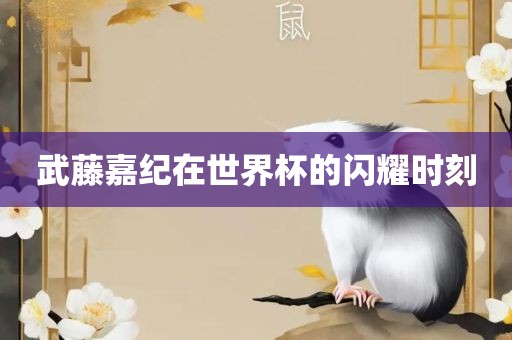 武藤嘉纪在世界杯的闪耀时刻