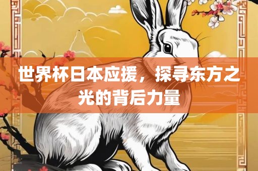 世界杯日本应援，探寻东方之光的背后力量