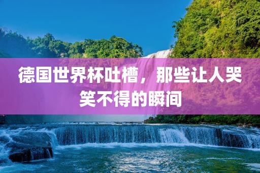 德国世界杯吐槽，那些让人哭笑不得的瞬间