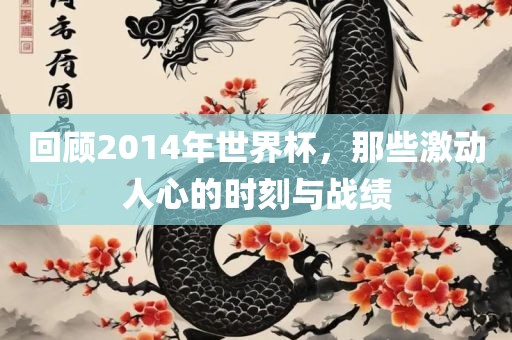 回顾2014年世界杯，那些激动人心的时刻与战绩