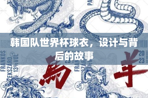 韩国队世界杯球衣，设计与背后的故事