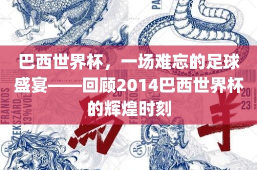 巴西世界杯，一场难忘的足球盛宴——回顾2014巴西世界杯的辉煌时刻