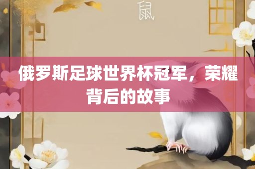 俄罗斯足球世界杯冠军，荣耀背后的故事