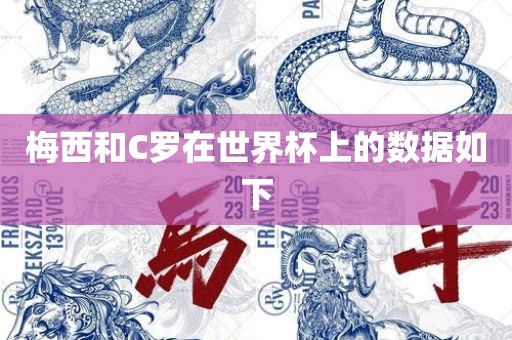梅西和C罗在世界杯上的数据如下