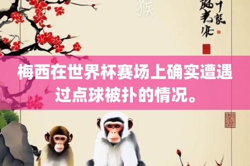 梅西在世界杯赛场上确实遭遇过点球被扑的情况。