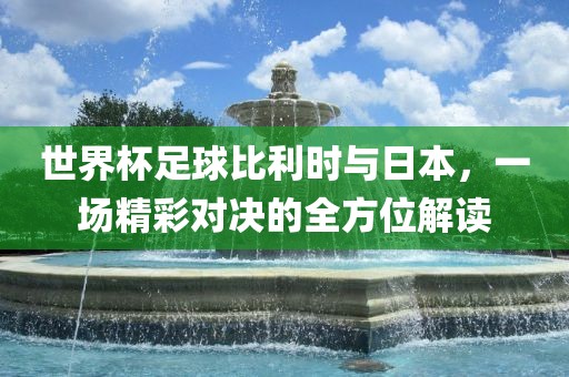世界杯足球比利时与日本，一场精彩对决的全方位解读