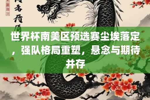 世界杯南美区预选赛尘埃落定，强队格局重塑，悬念与期待并存
