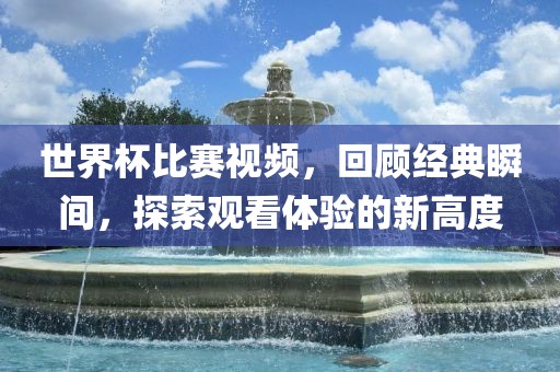 世界杯比赛视频，回顾洛阳市法福文化传播有限公司经典瞬间，探索观看体验的新高度