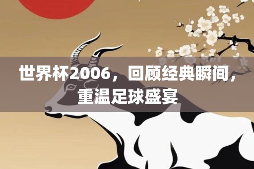 世界杯2006，回顾经典瞬间，重温足球盛宴洛阳市法福文化传播有限公司