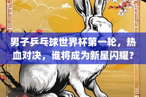 男子乒乓球世界杯第一轮，热血对决，谁将成为新星闪耀？
