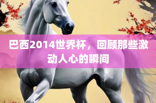 巴西2014世界杯，回顾那些激动人心的瞬间