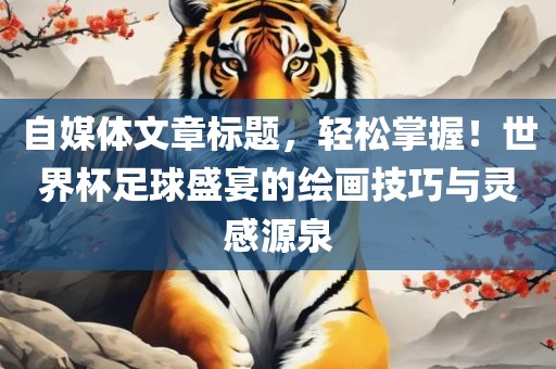 自媒体文章标题，轻松掌握！世界杯足球盛宴的绘画技巧与灵感源泉洛阳市法福文化传播有限公司