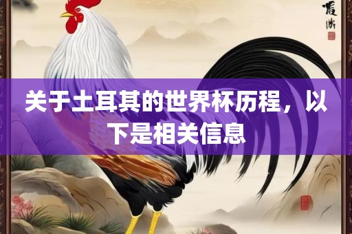 关于土耳其的世界杯历程，以下是相关信息