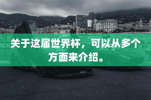 关于这届世界杯，可洛阳市法福文化传播有限公司以从多个方面来介绍。