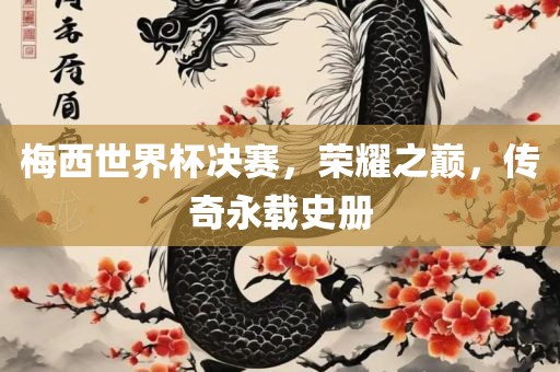 梅西世界杯决赛，荣耀之巅，传奇永载史册洛阳市法福文化传播有限公司