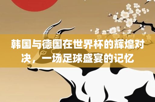 韩国与德国在世界杯的辉煌对决，一场足球盛宴的记忆洛阳市法福文化传播有限公司