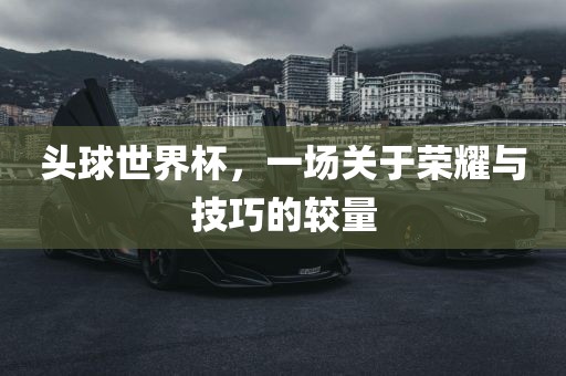头球世界杯，一场关于荣耀与技巧的较量洛阳市法福文化传播有限公司