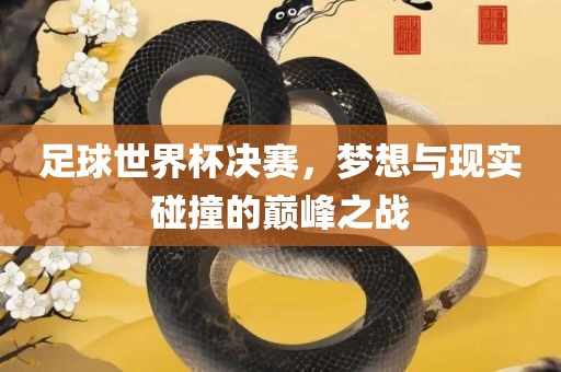 足球世界杯决赛，梦想与现实碰撞的巅峰之战