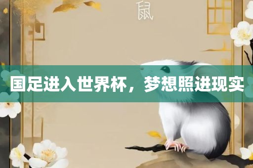 国足进入世界杯，梦想照进现实