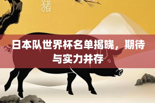 日本队世界杯名单揭晓，期待与实力并存