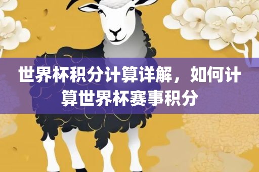 世界杯积分计算详解，如何计算世界杯赛事积分洛阳市法福文化传播有限公司