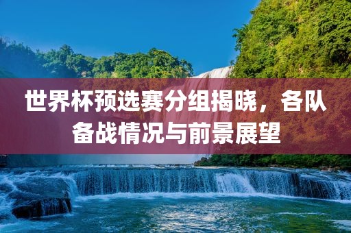 世界杯预选赛分组揭晓，各队备战情况与前景展望洛阳市法福文化传播有限公司