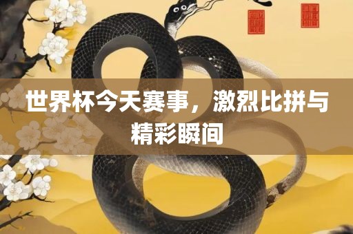 世界杯今天赛事，激烈比拼与精彩瞬间