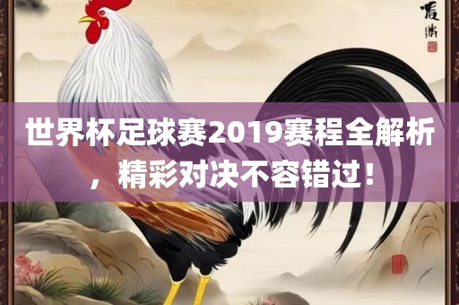世界杯足球赛2019赛程全解析，精彩对决不容错过！洛阳市法福文化传播有限公司