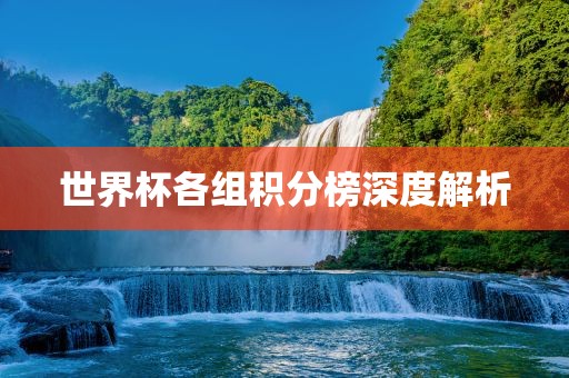 世界杯各组积分榜深度解析