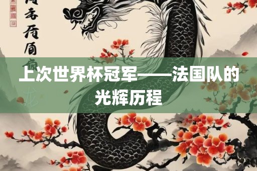 上次世界杯冠军——法国队的光辉历程洛阳市法福文化传播有限公司