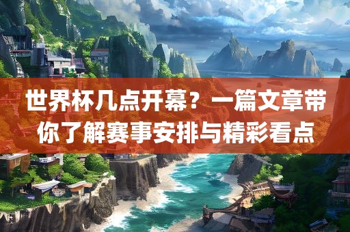 世界杯几点开幕？一篇文章带你了解赛事安排与精彩看点洛阳市法福文化传播有限公司