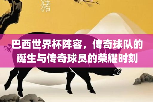 巴西世界杯阵容，传奇球队的诞生与传奇球员的荣耀时刻洛阳市法福文化传播有限公司