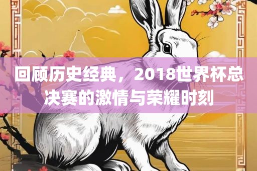 回顾历史经典，2018世界杯总决赛的激情与荣耀时刻洛阳市法福文化传播有限公司