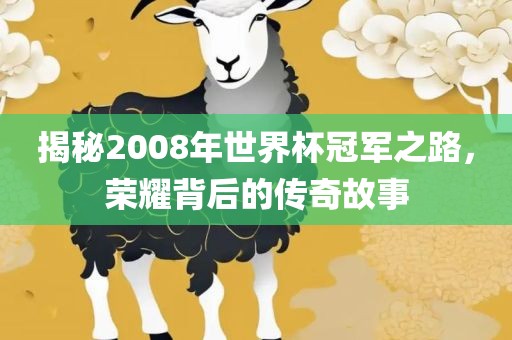揭秘2008年世界杯冠军之路，荣耀背后的传奇故事