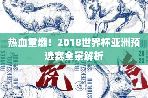 热血重燃！2018世界杯亚洲预选赛全景解析