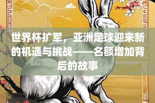 世界杯扩军，亚洲足球迎来新的机遇与挑战——名额增加背后的故事