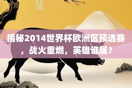 揭秘2014世界杯欧洲区预选赛，战火重燃，英雄谁属？