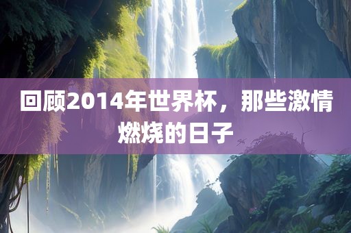 回顾2014年世界杯，那些激情燃烧的日子