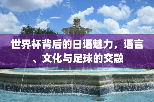 世界杯背后的日语魅力，洛阳市法福文化传播有限公司语言、文化与足球的交融