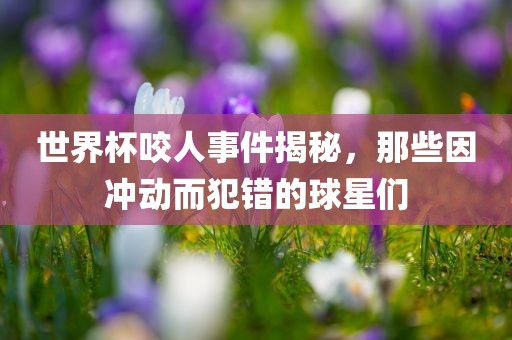 世界杯咬人事件揭秘，那些因冲动而犯错的球星们