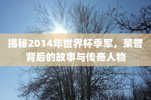 揭秘2014年世界杯季军，荣誉背后的故事与传奇人物